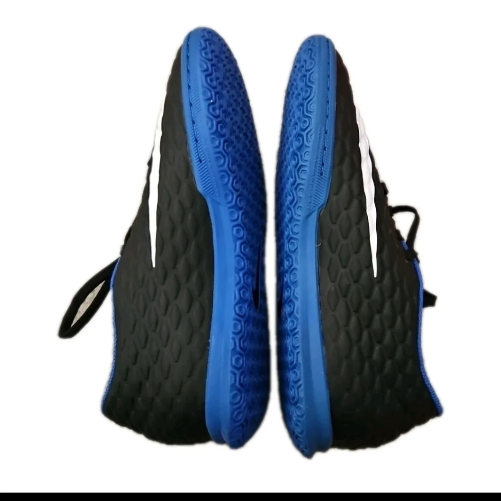 Nike Mens Black And Blue HypervenomX Phade Indoor Soccer Cleats New 11IC 6.5